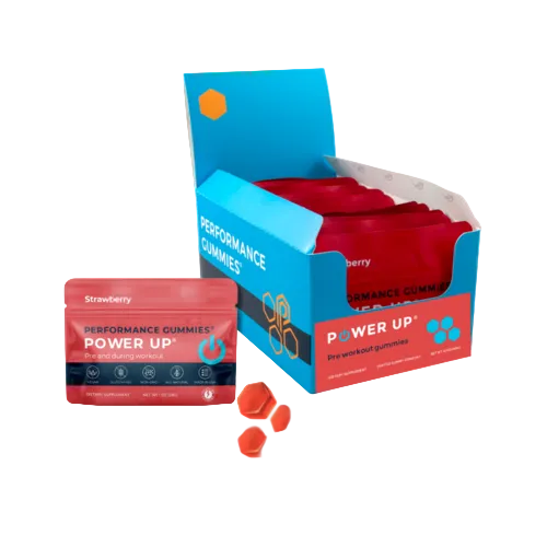 Strawberry Power Up Pre-Workout Supplements 12-Pack